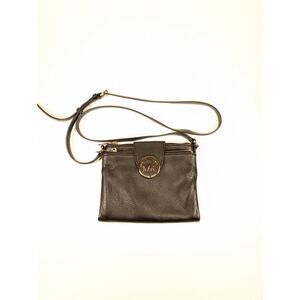 Michael Kors Fulton Pebble Leather Crossbody Bag w/ Wallet - Black